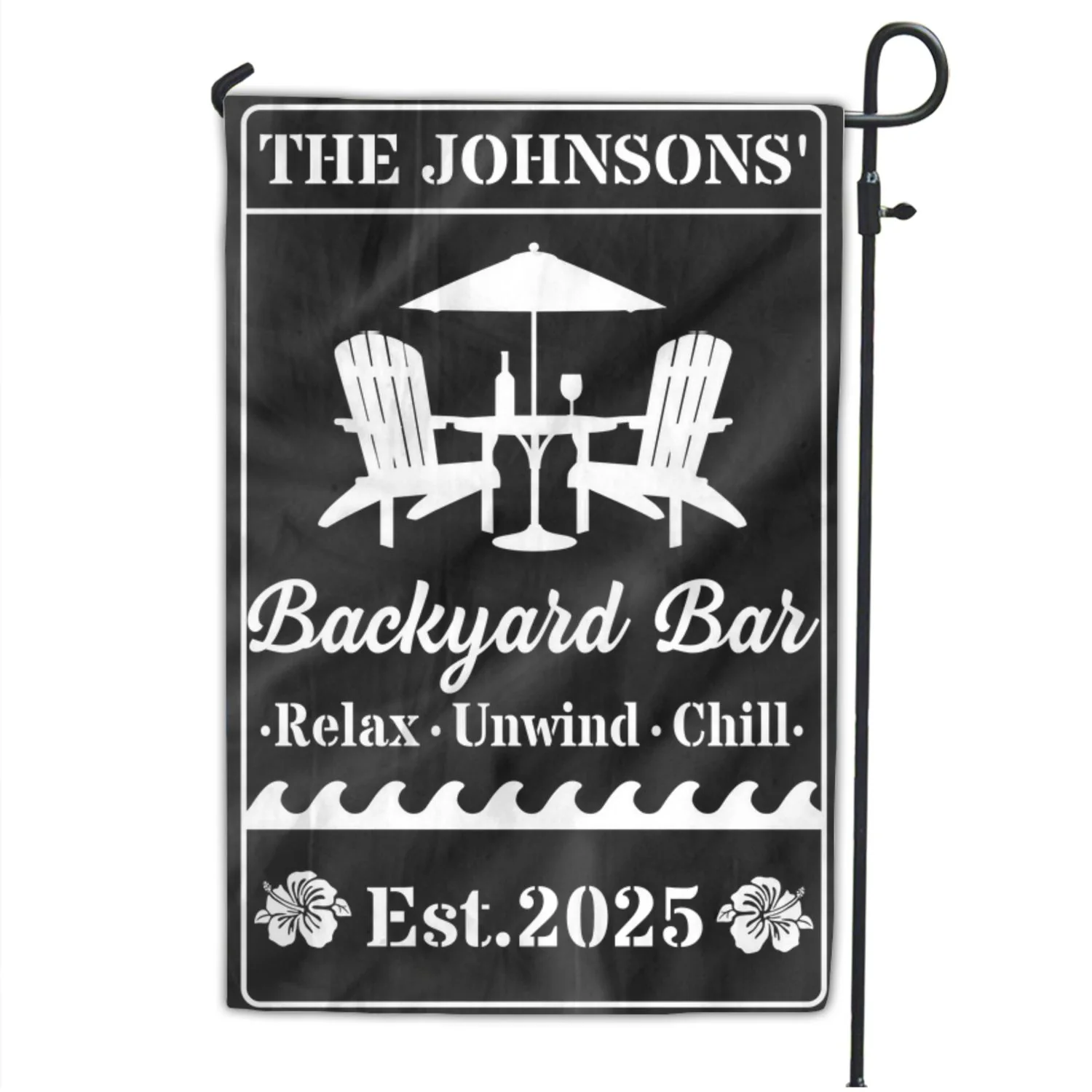 Welcome To Our Backyard Oasis - Personalized Custom Flag - Image 6