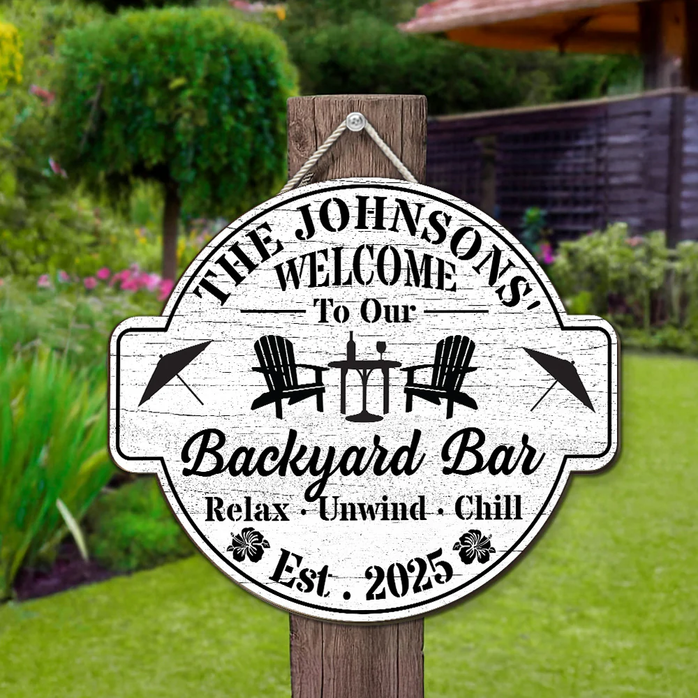 Welcome To Our Home - Personalized Custom Wood Sign - Image 2