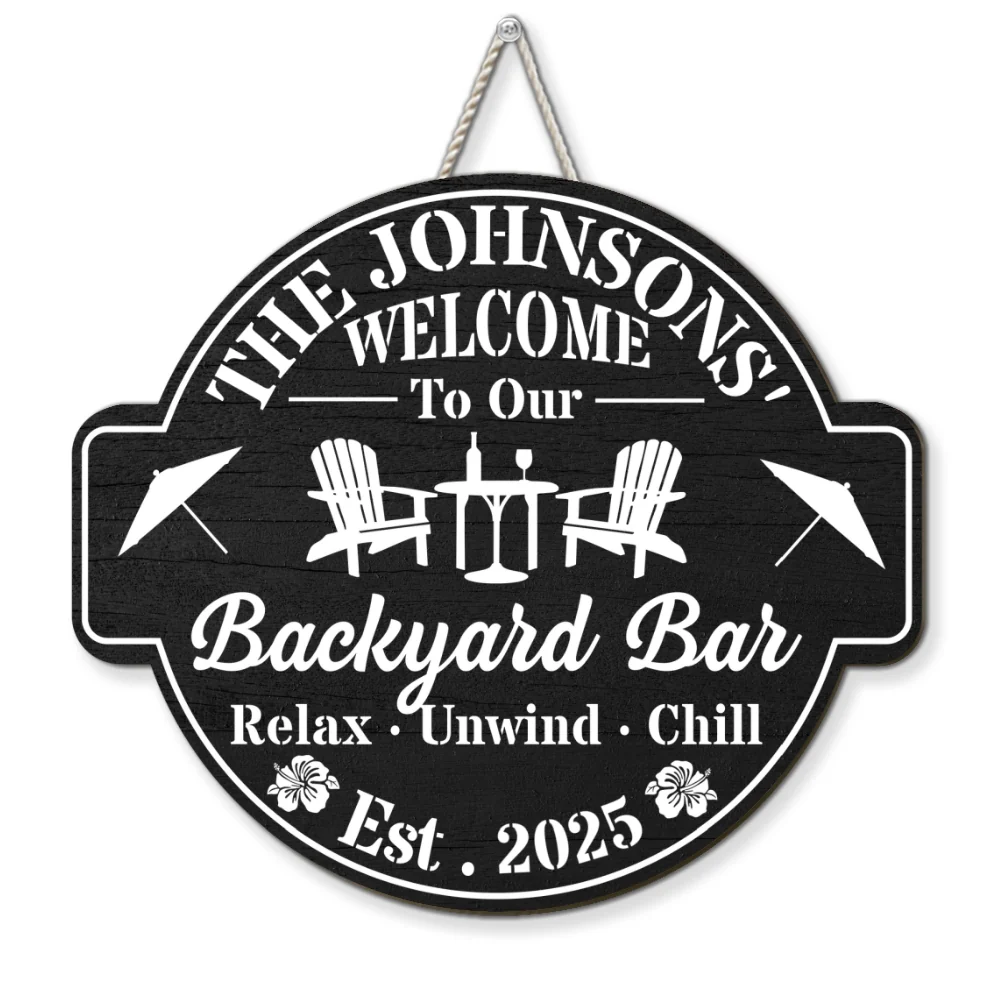 Welcome To Our Home - Personalized Custom Wood Sign - Image 8