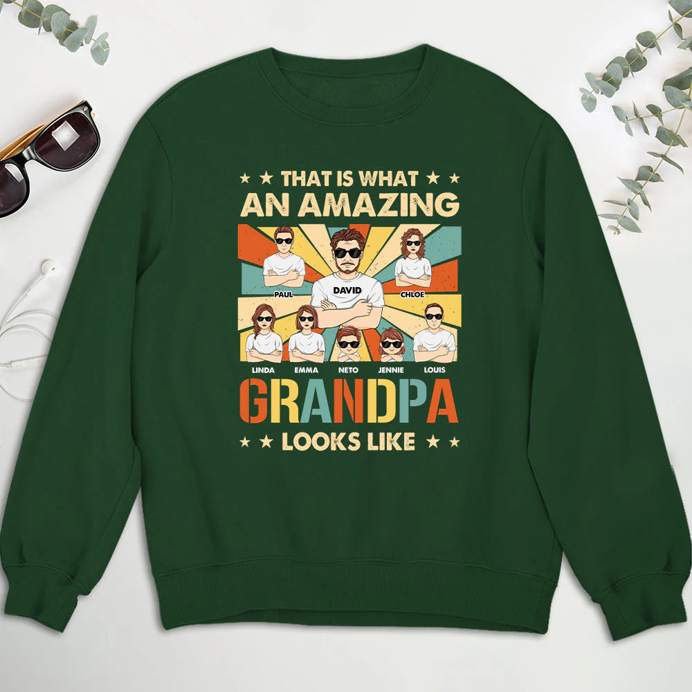 What An Amazing Daddy Looks Like - Personalized Custom Shirt - Image 4