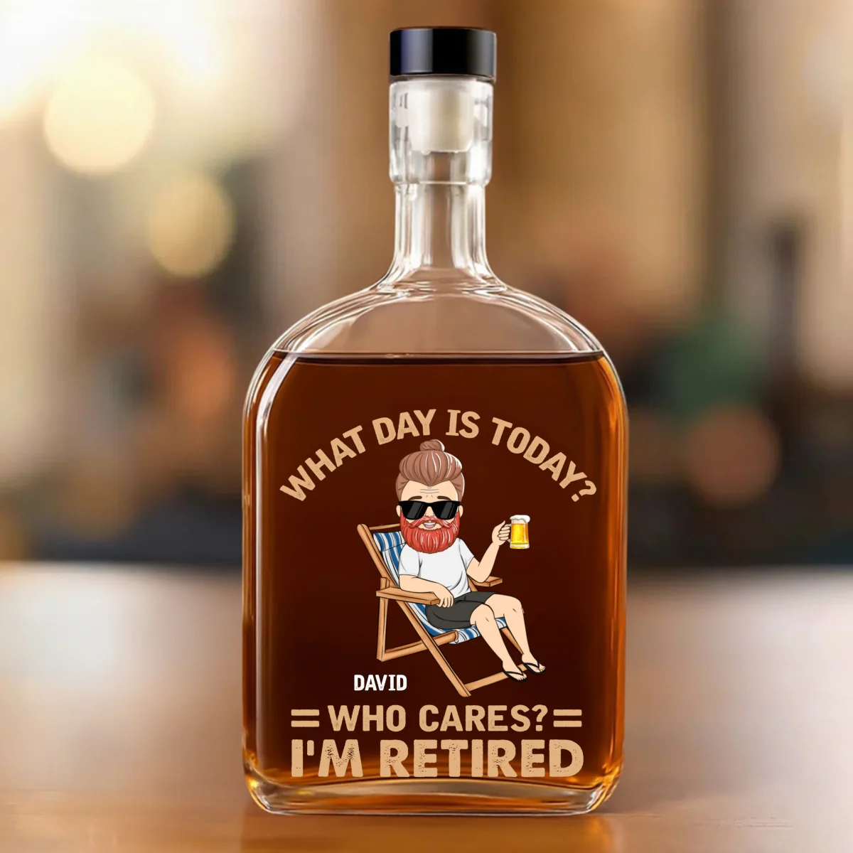 What Day Is Today - Personalized Custom Spirits Decanter - Image 7