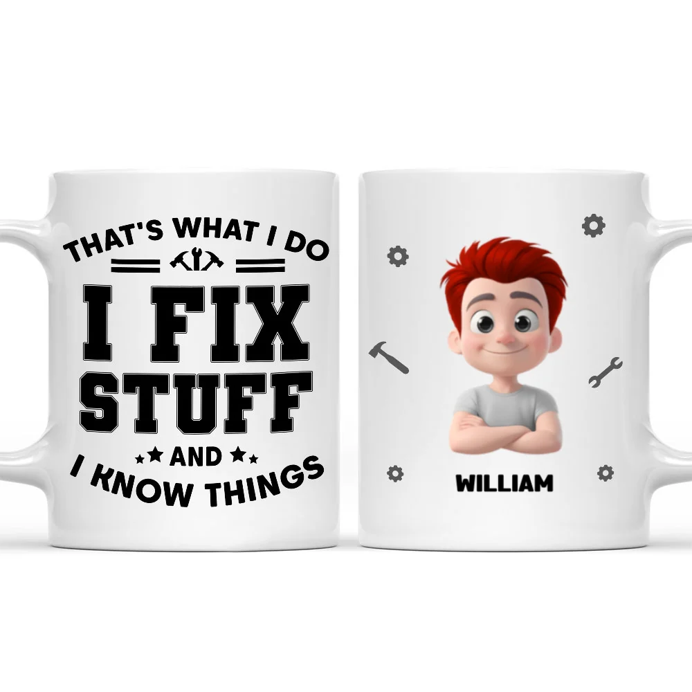 What I Do - Personalized Custom Coffee Mug - Image 5