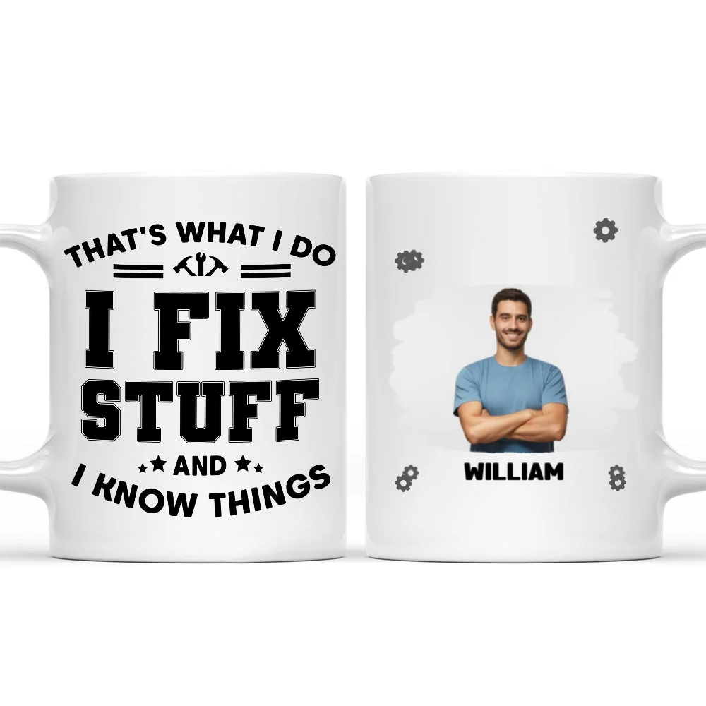 What I Do Photo - Personalized Custom Coffee Mug - Image 4