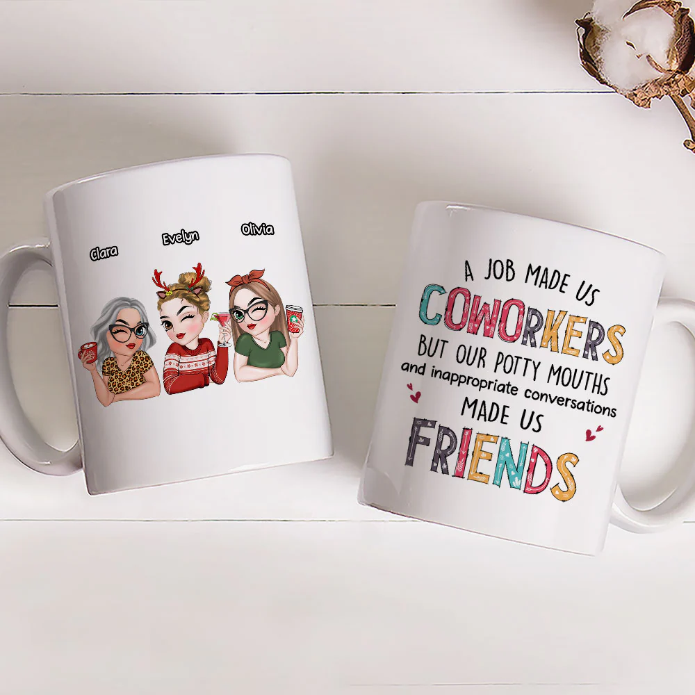 What Made Us Friends - Personalized Custom Coffee Mug - Image 2