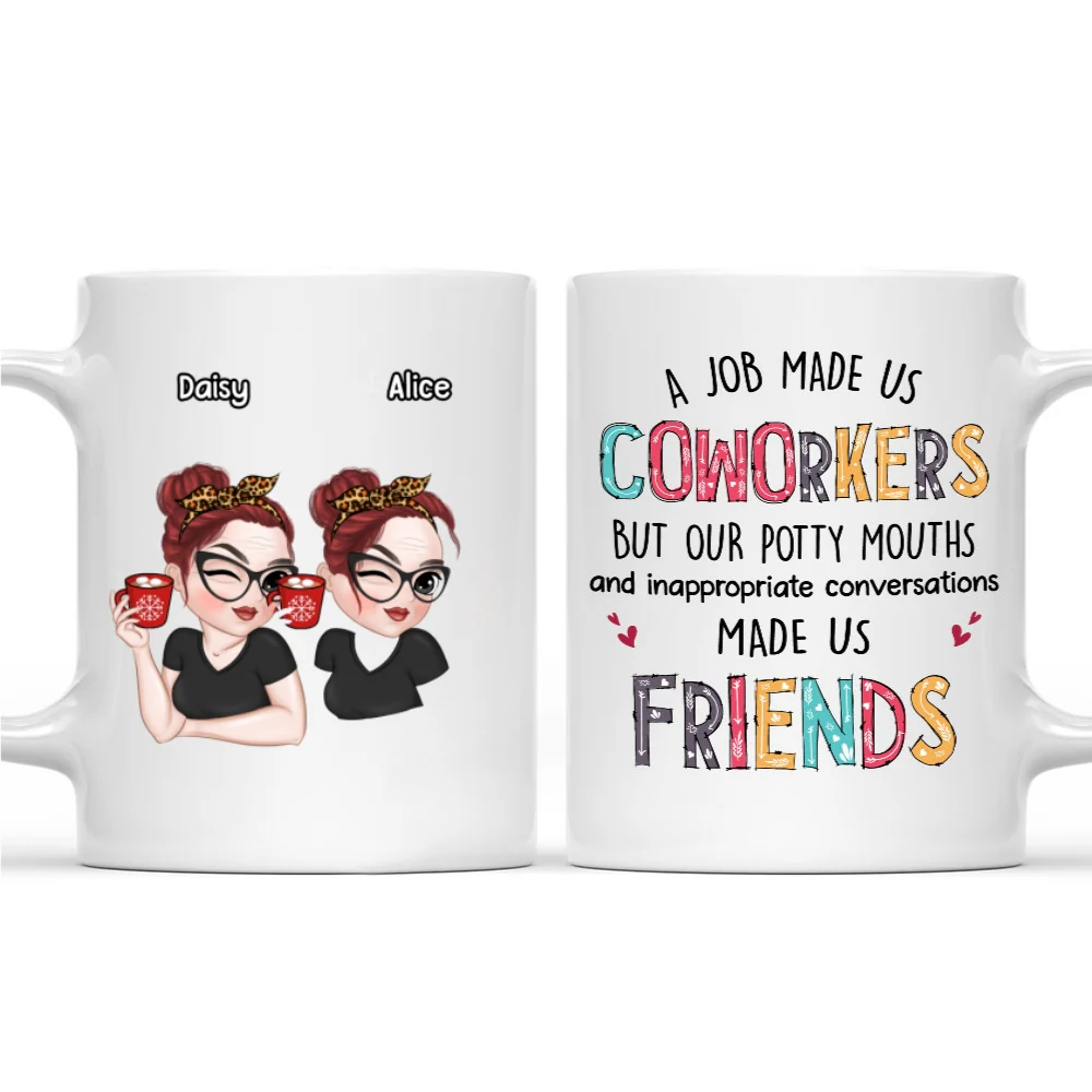 What Made Us Friends - Personalized Custom Coffee Mug - Image 7