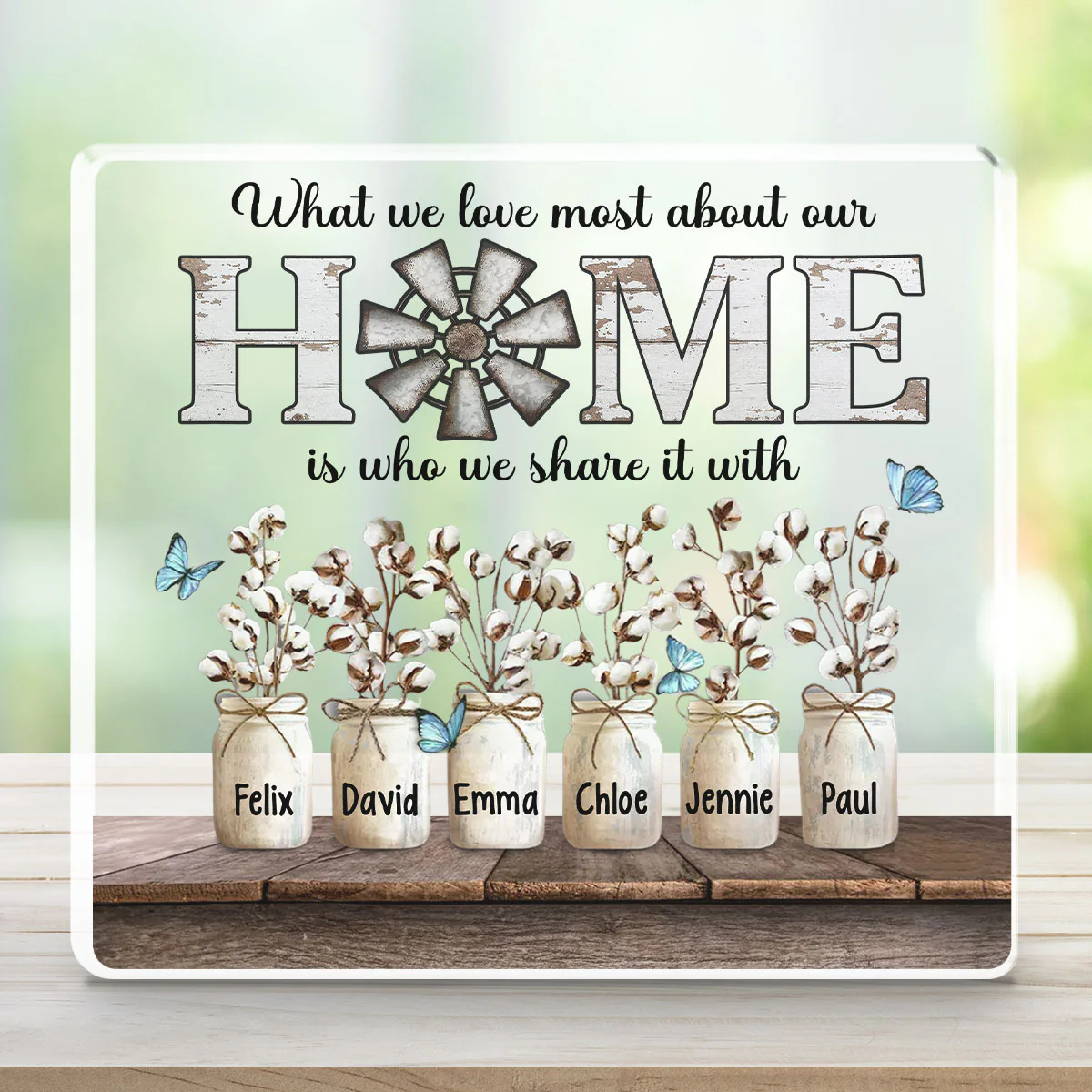 What We Love Most About Our Home - Personalized Custom Acrylic Plaque - Image 2