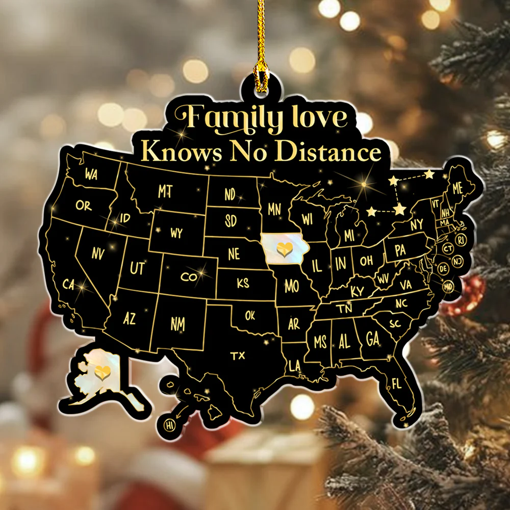 When Family Is Forever - Personalized Custom Acrylic Ornament - Image 2