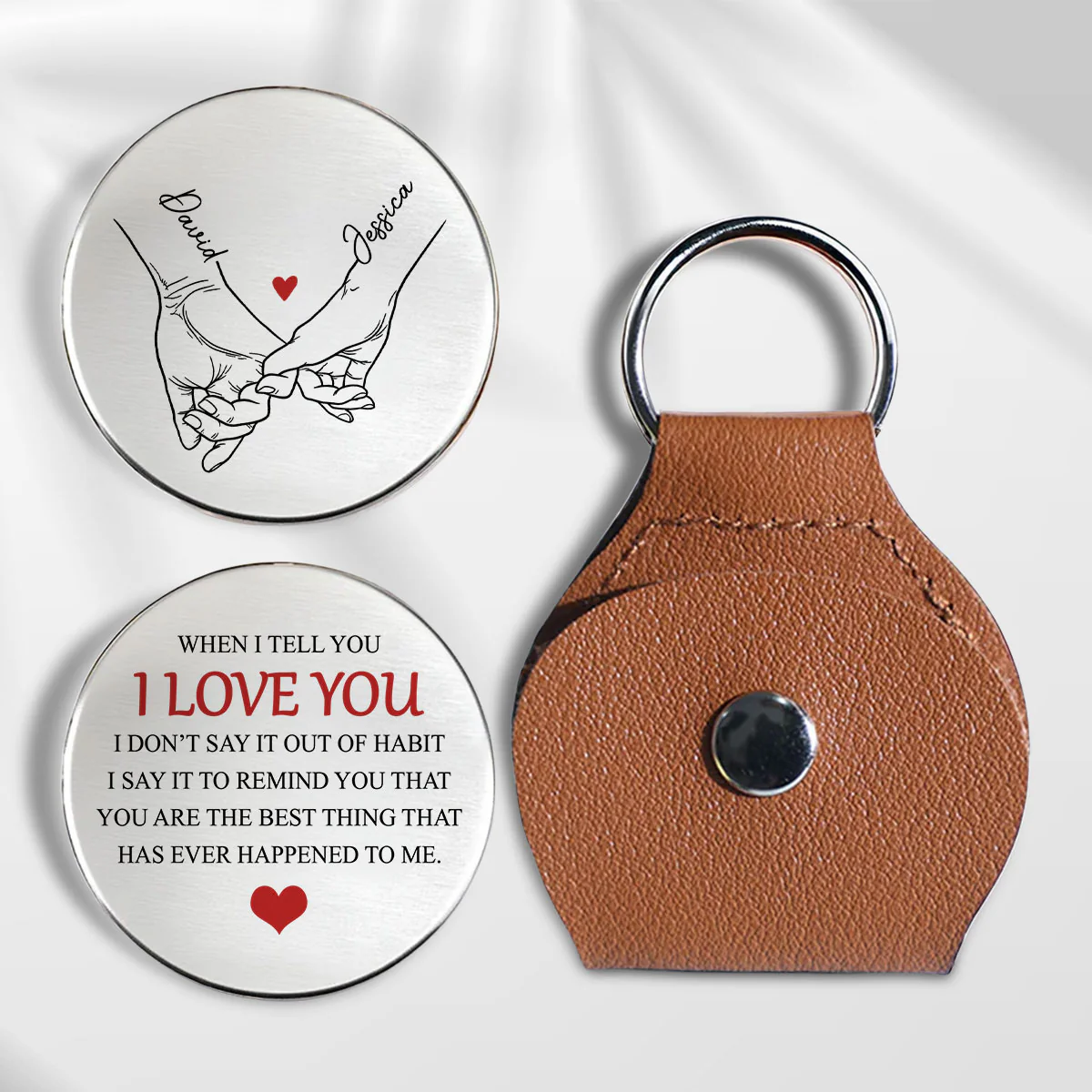 When I Tell You I Love You - Personalized Custom Pocket Hug