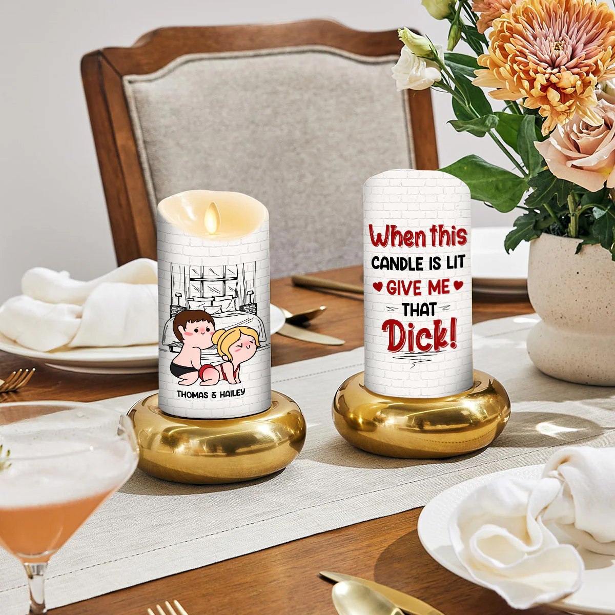 When This Candle Is Lit - Personalized Custom LED Candle - Image 3
