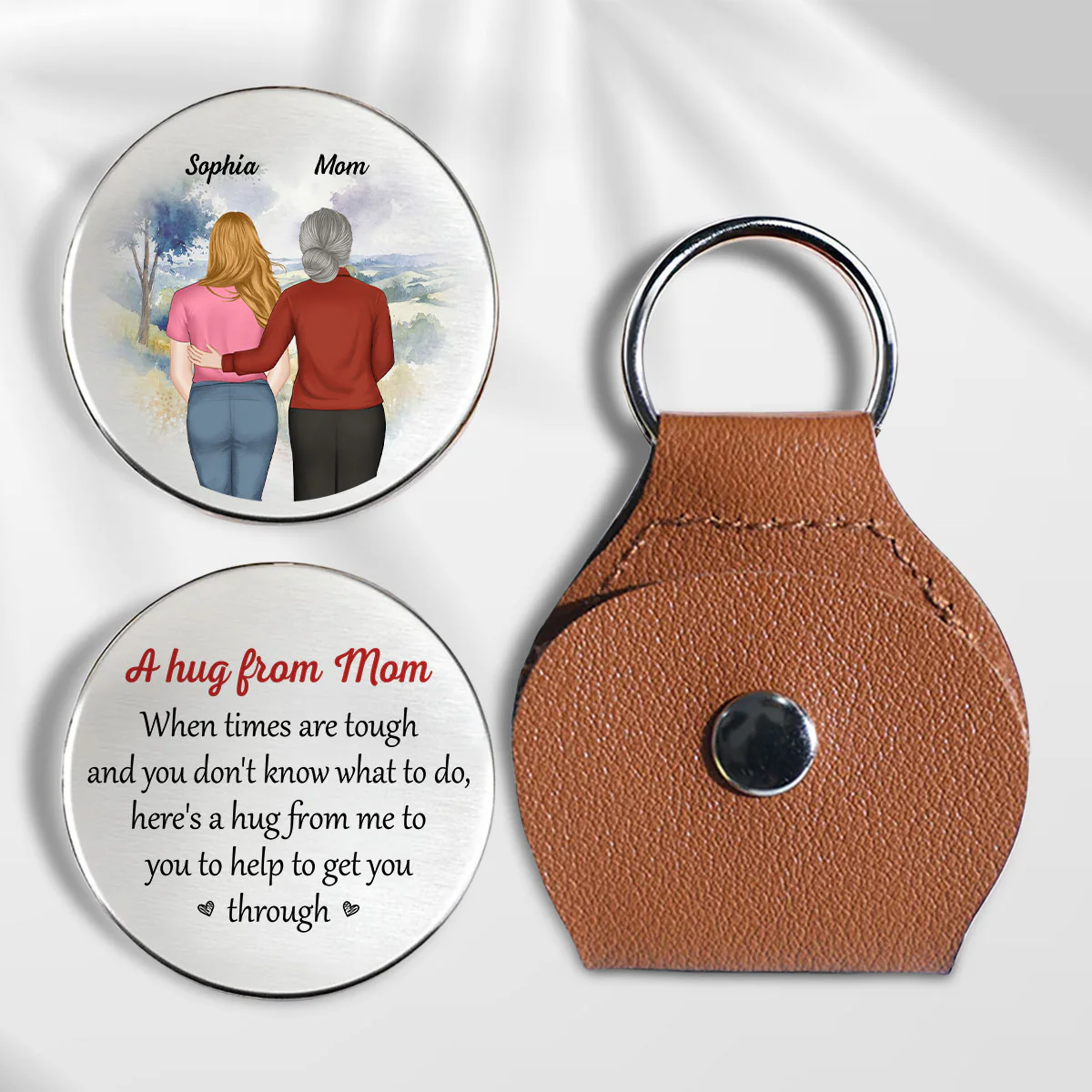 When Times Are Tough - Personalized Custom Pocket Hug