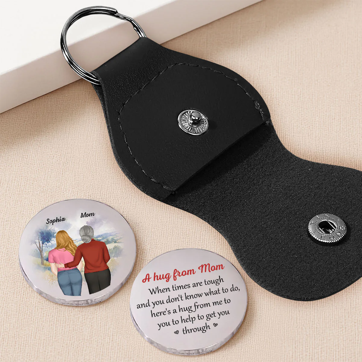 When Times Are Tough - Personalized Custom Pocket Hug - Image 2