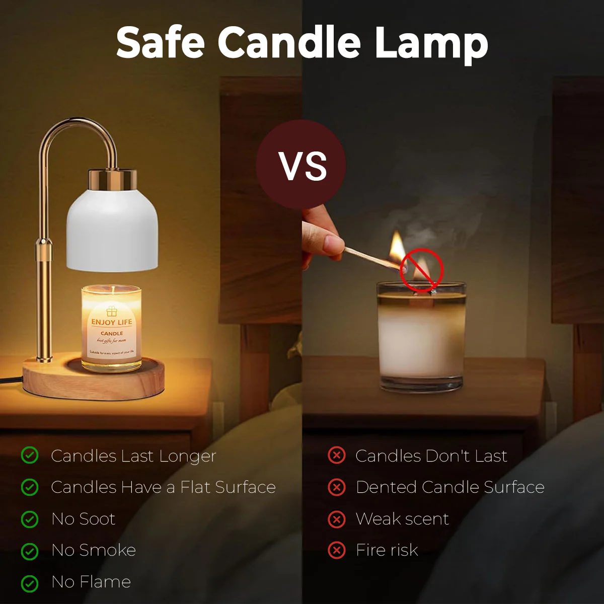 When You Miss Me Have No Fear - Personalized Custom Candle Warmer Lamp - Image 4