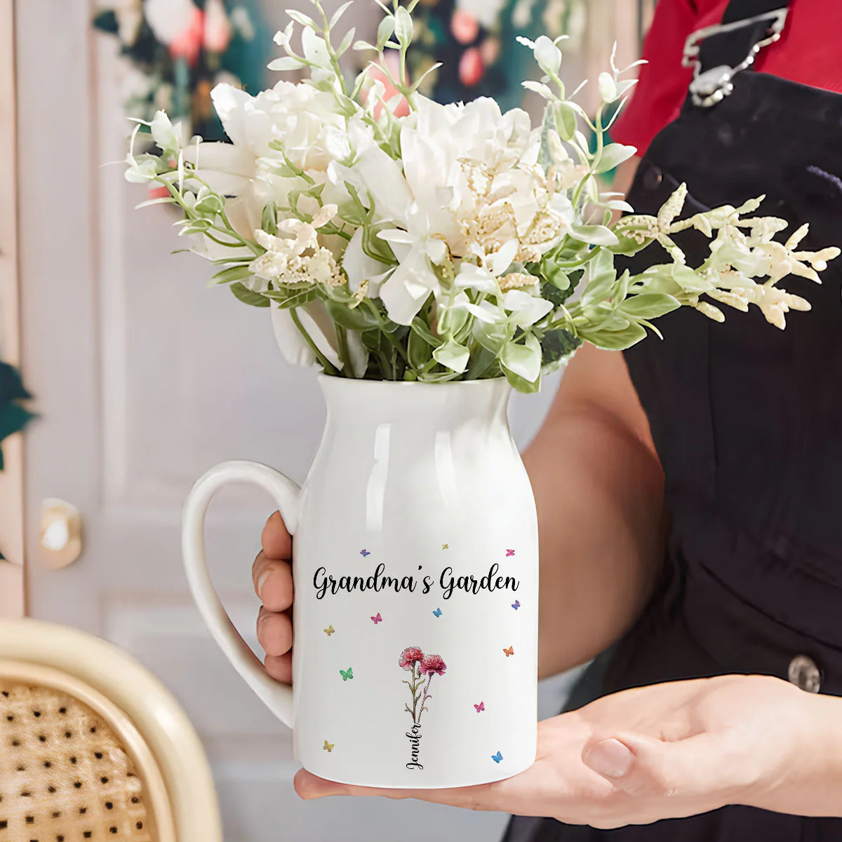 Where Love Grows - Personalized Custom Home Decor Flower Vase - Image 2