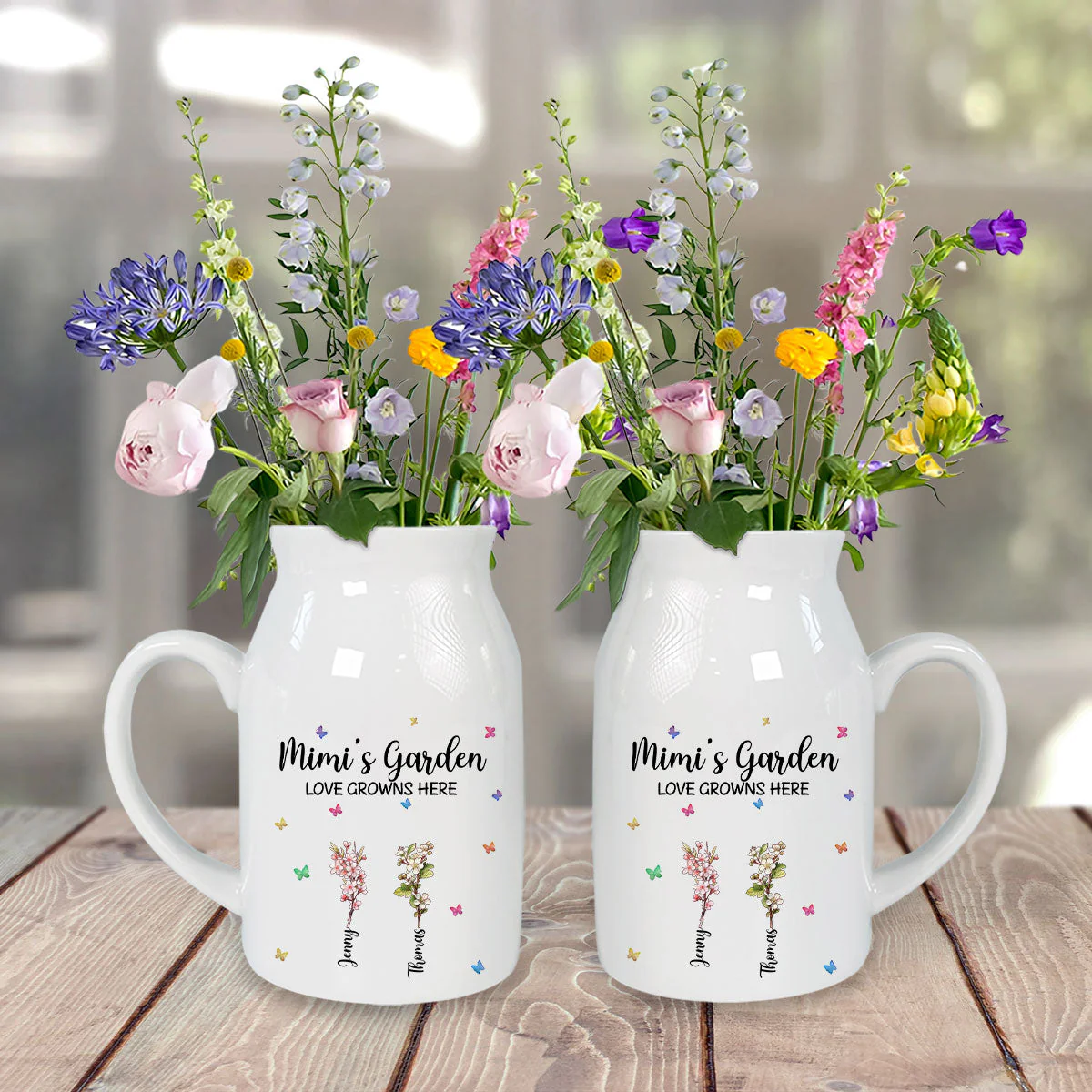 Where Love Grows - Personalized Custom Home Decor Flower Vase - Image 3