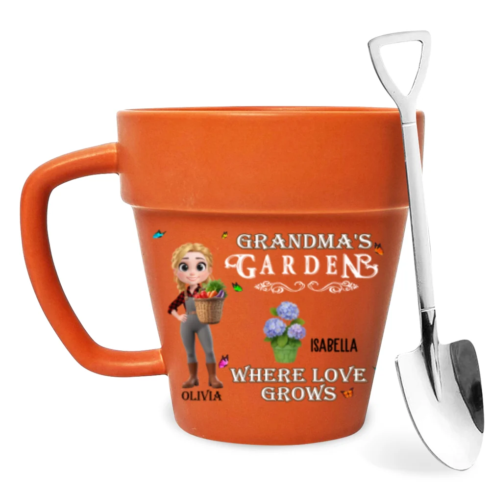 Where Love Grows - Personalized Custom Plant Pot Mug - Image 7