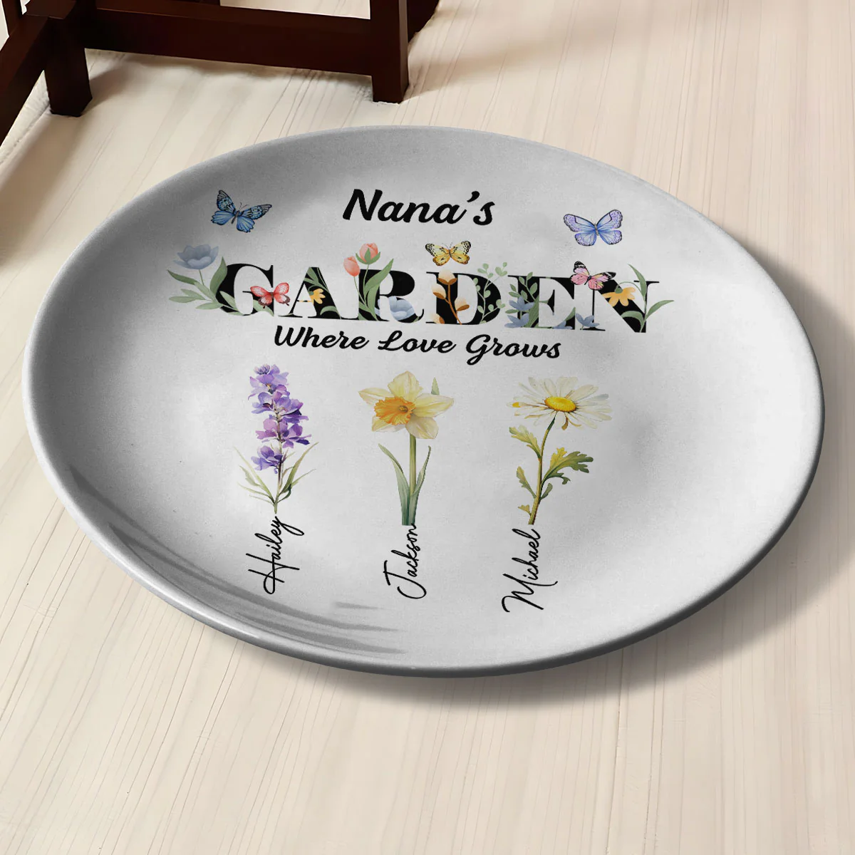 Where Love Grows - Personalized Custom Plate - Image 2