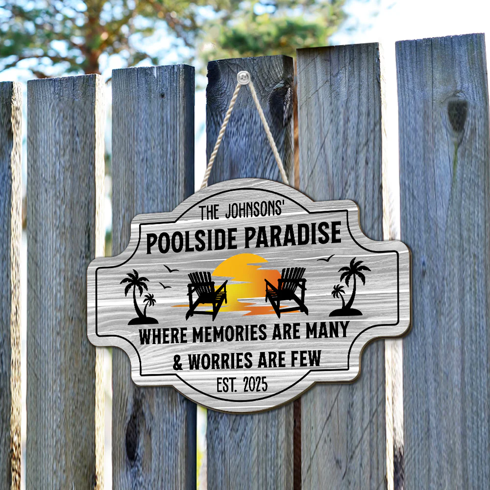 Where Memories Are Many - Personalized Custom Wood Sign - Image 4