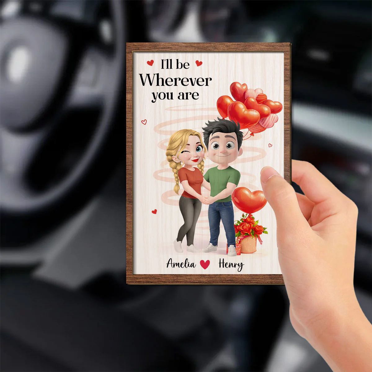 Wherever You Are - Personalized Custom Car Visor Clip - Image 4