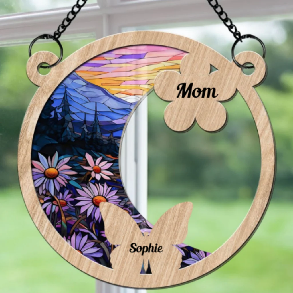 Whispers Of Butterflies And Flowers - Personalized Custom Suncatcher - Image 6