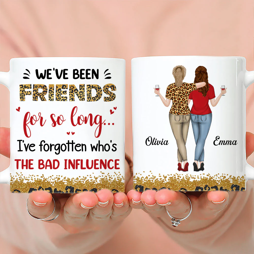 Who Is The Bad Influence Now - Personalized Custom Coffee Mug - Image 2