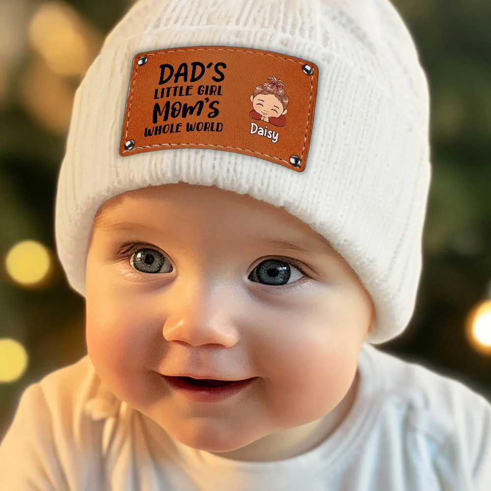Whole World Of Daddy And Mama - Personalized Custom Beanie - Image 2