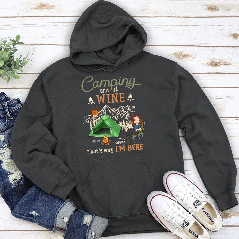 Why Im Here - Personalized Custom Hoodie - Image 4