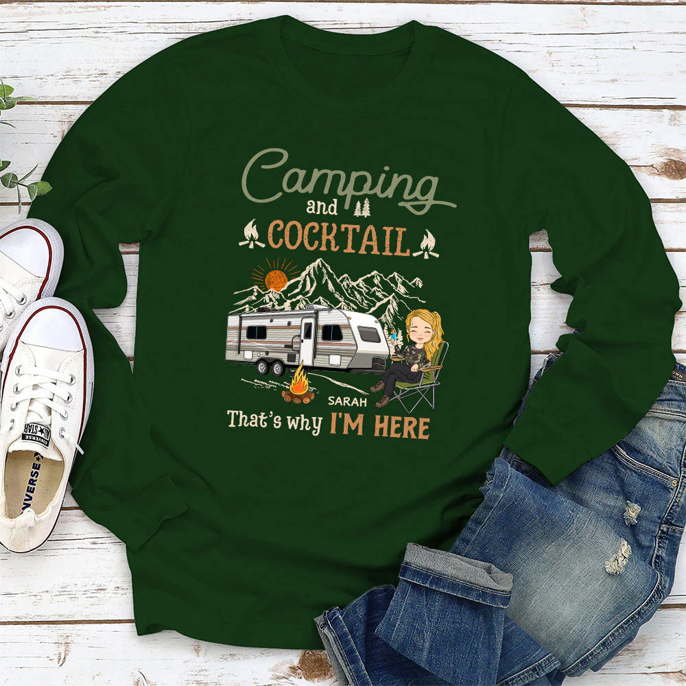 Why Im Here - Personalized Custom Long Sleeve T-shirt - Image 2