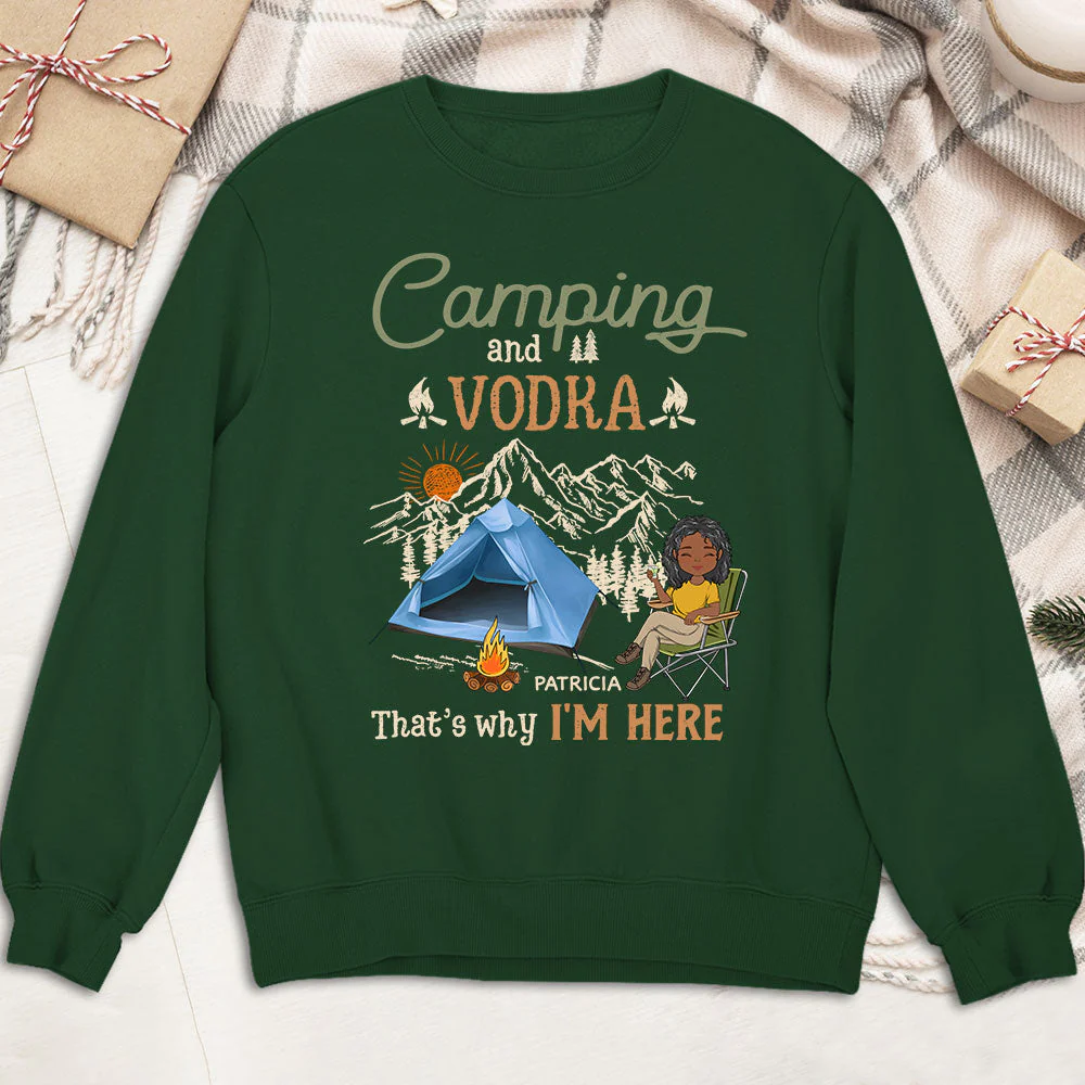 Why Im Here - Personalized Custom Sweatshirt - Image 5