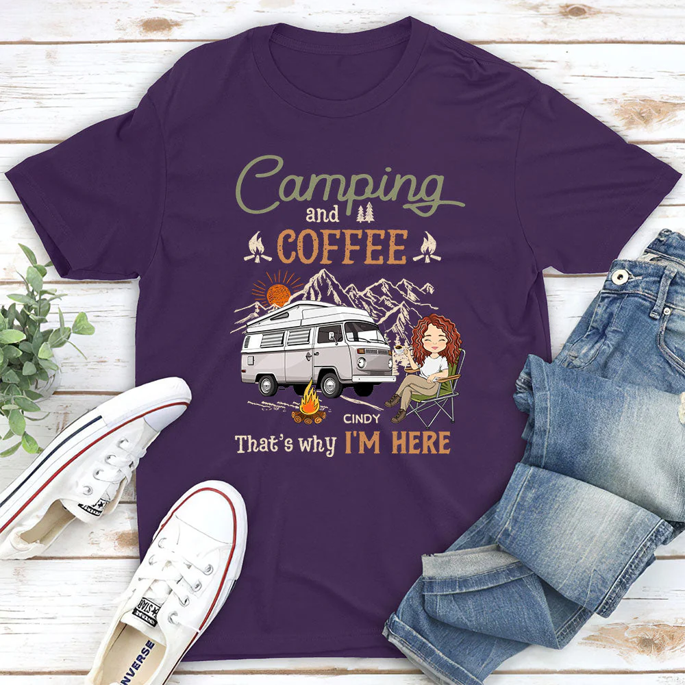 Why Im Here - Personalized Custom Unisex T-shirt - Image 3