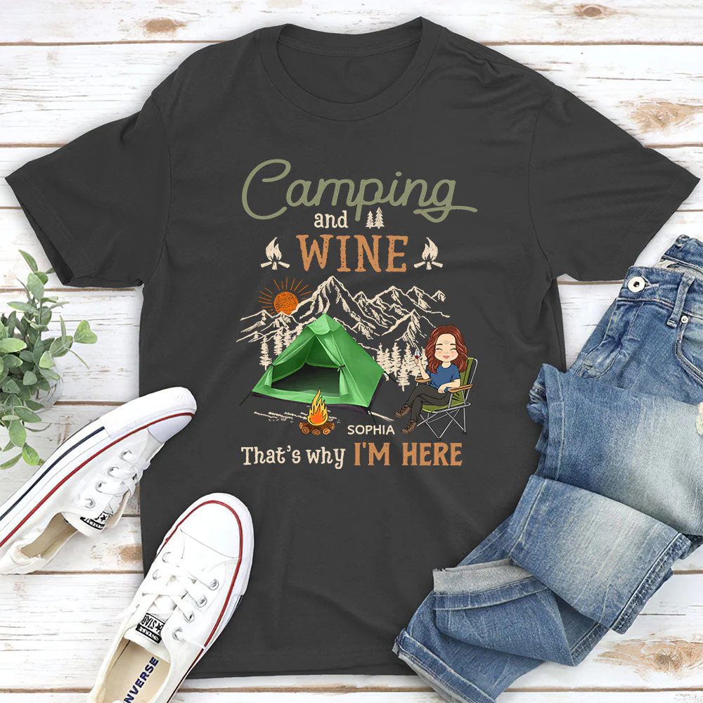 Why Im Here - Personalized Custom Unisex T-shirt - Image 4