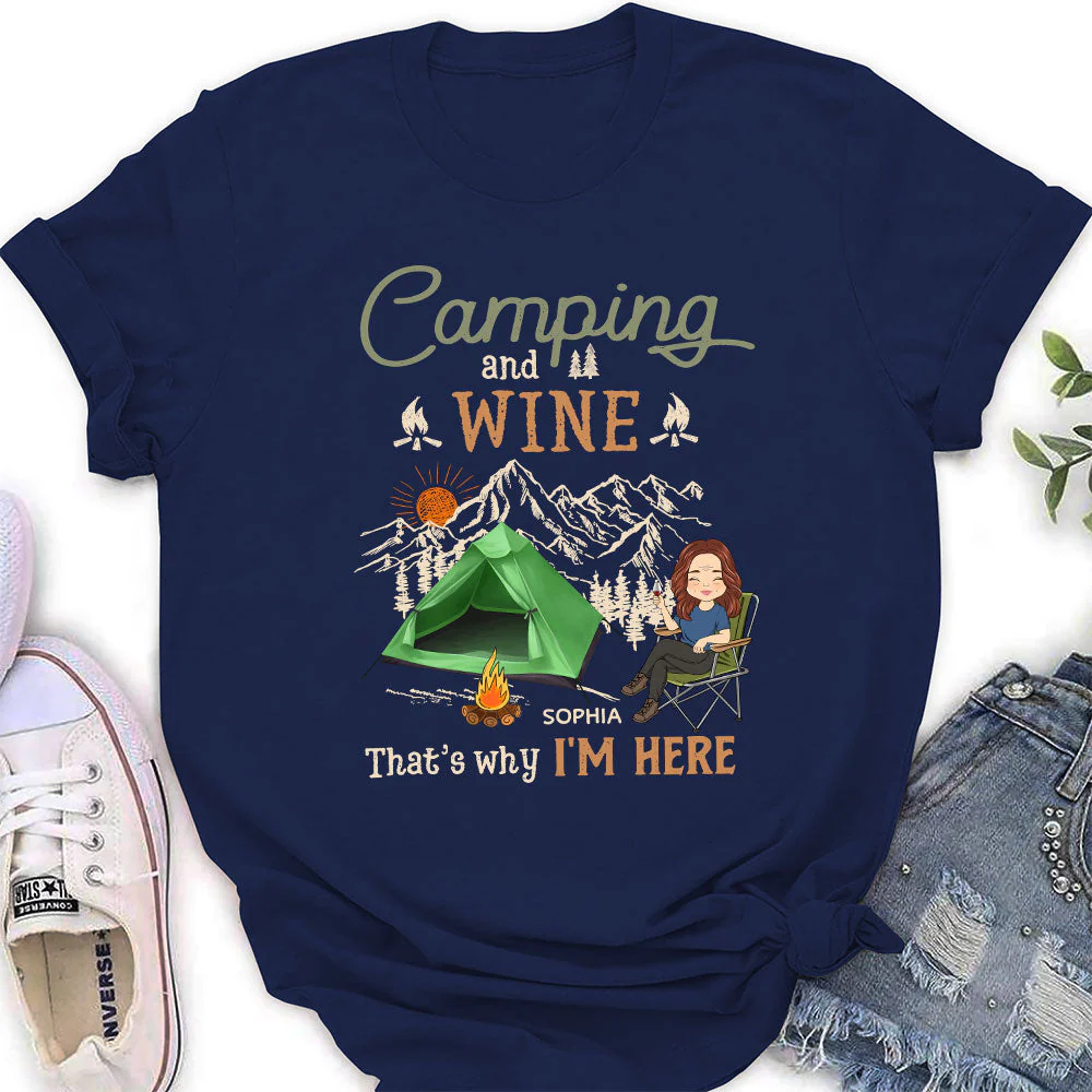 Why Im Here - Personalized Custom Women's T-shirt - Image 3