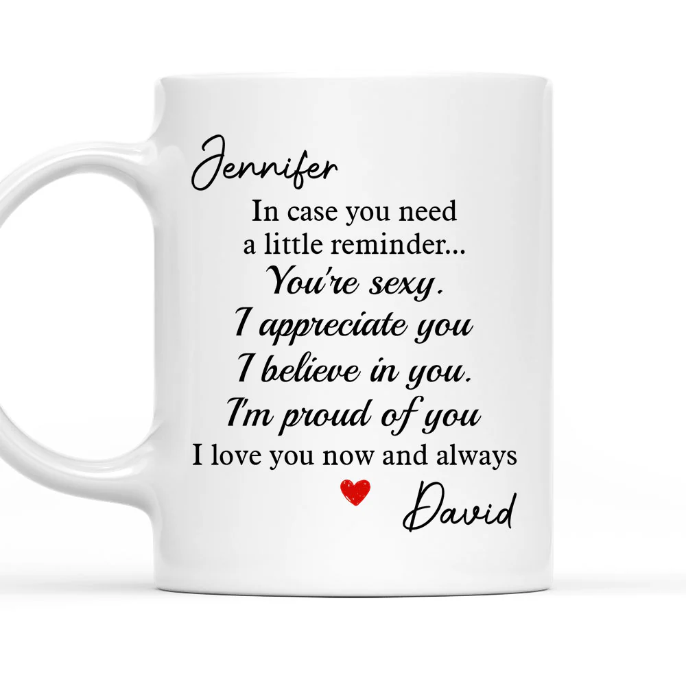 Wife And Husband Just In Case - Personalized Custom Coffee Mug