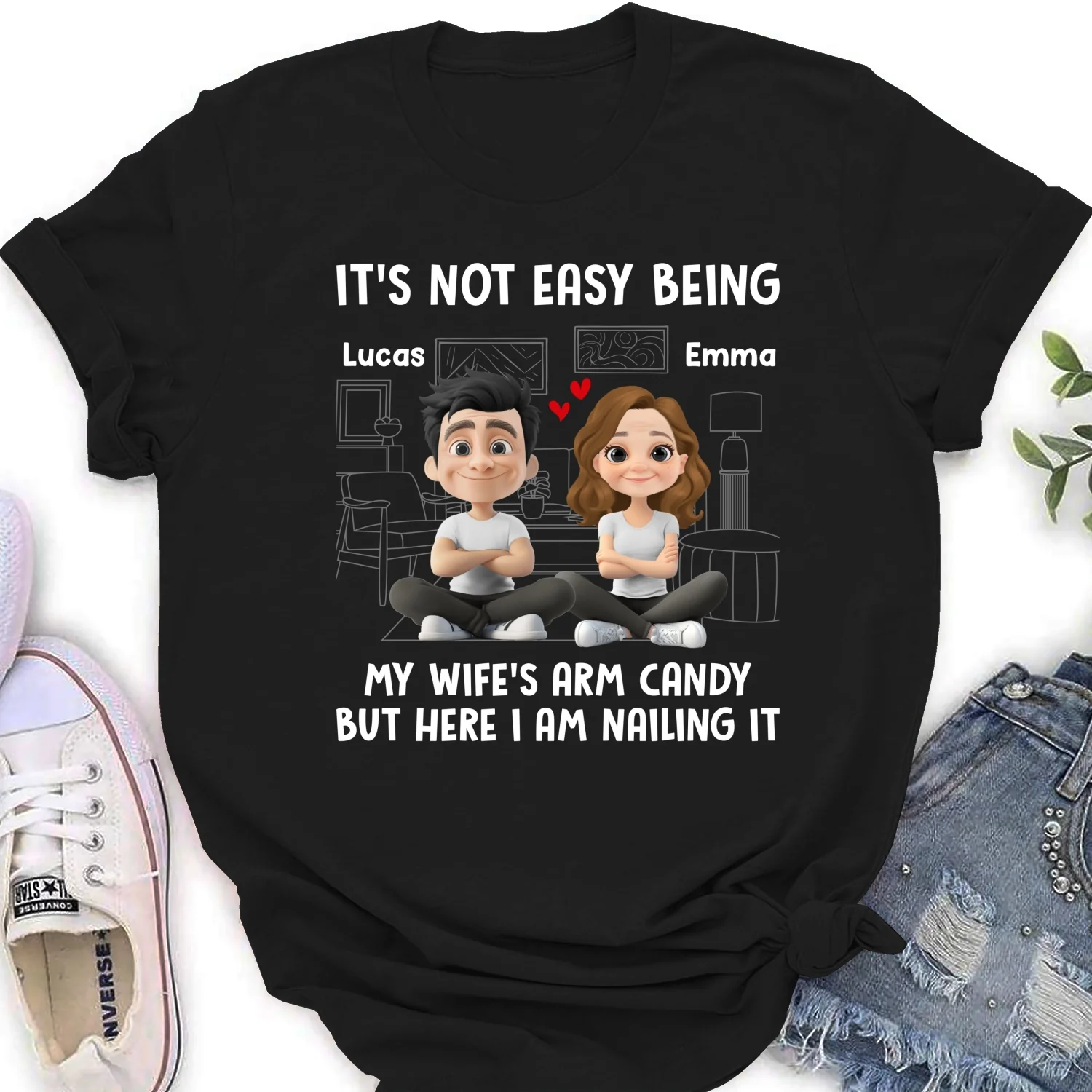 Wife Arm Candy - Personalized Custom Shirt - Image 16