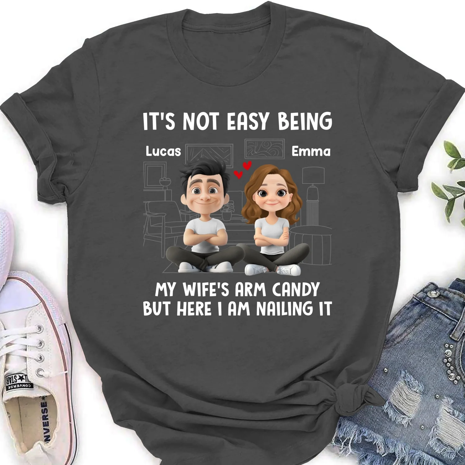 Wife Arm Candy - Personalized Custom Shirt - Image 17