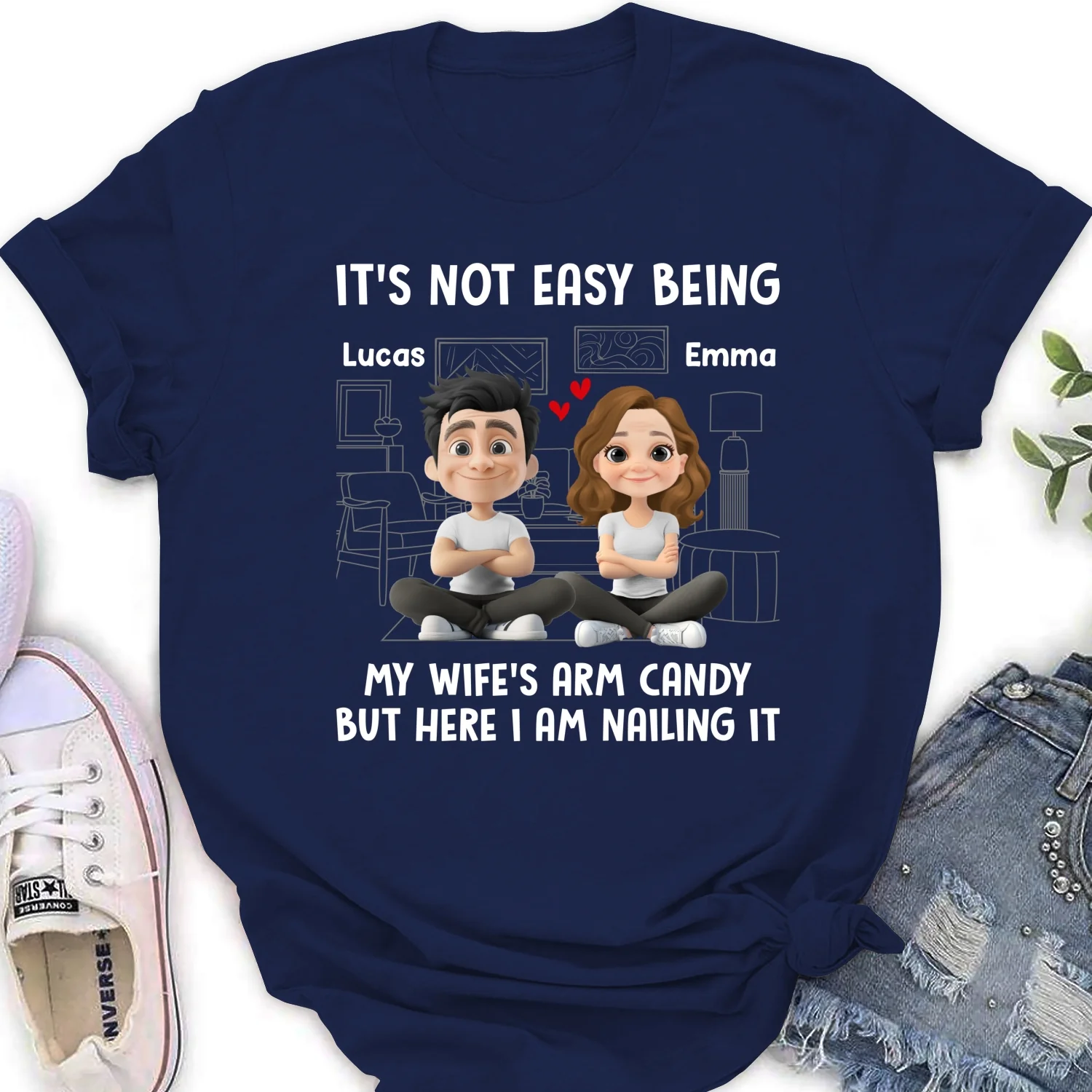 Wife Arm Candy - Personalized Custom Shirt - Image 18