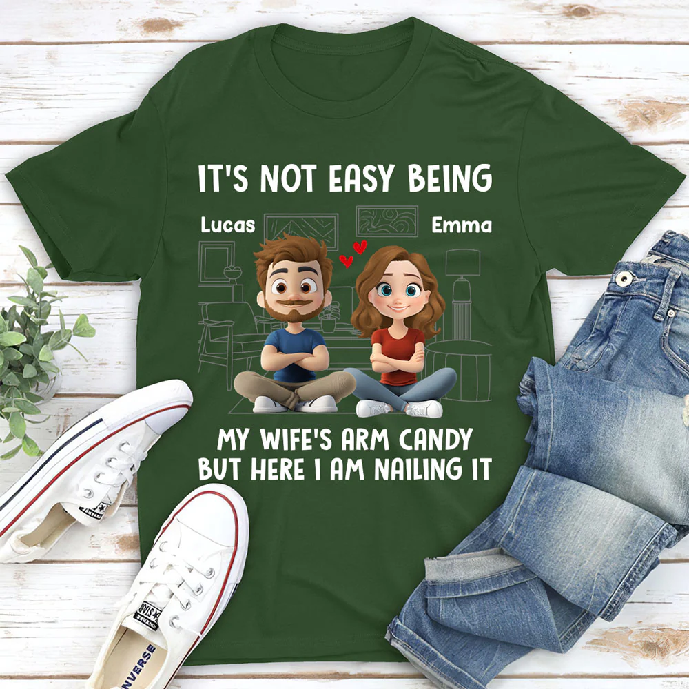 Wife Arm Candy - Personalized Custom Shirt - Image 2