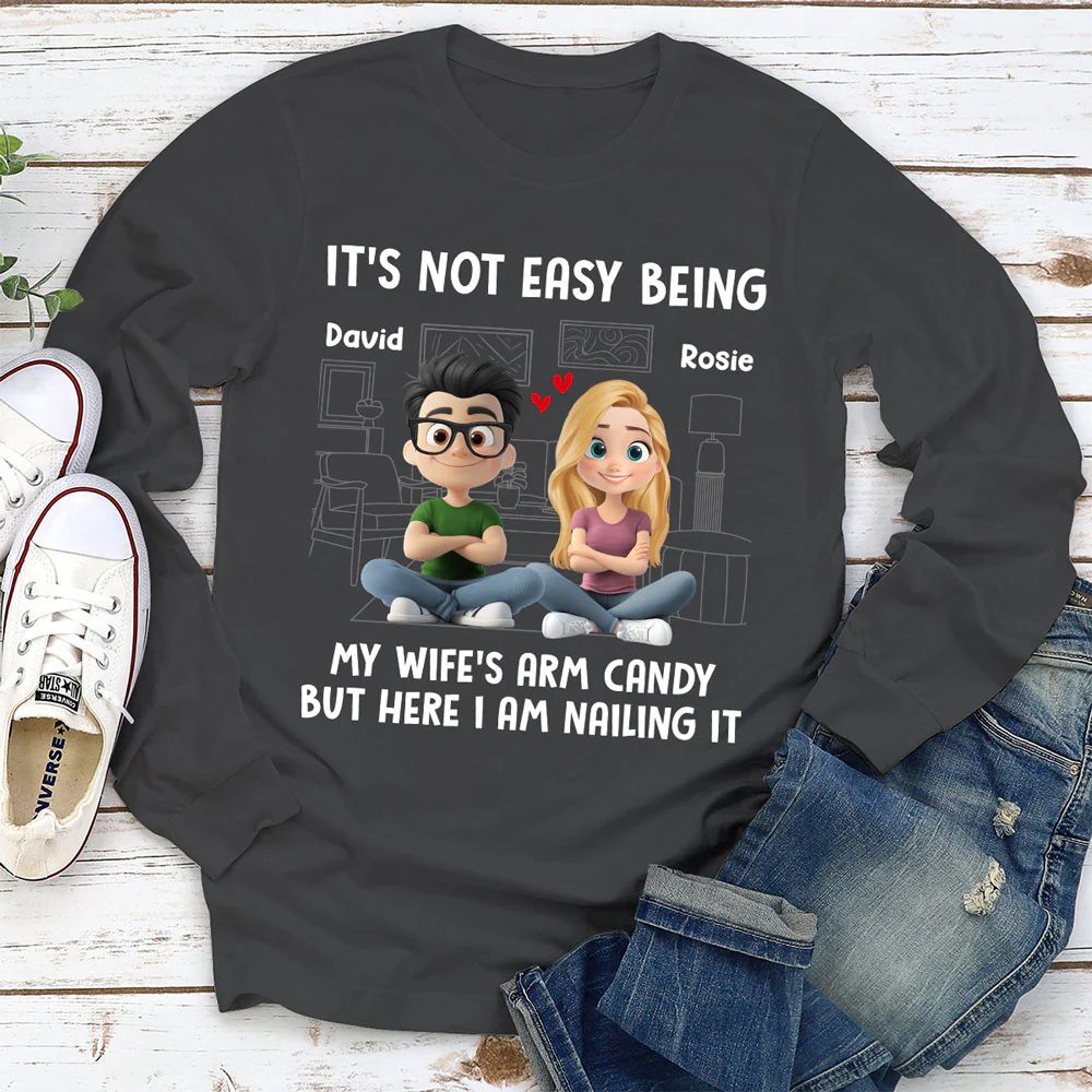 Wife Arm Candy - Personalized Custom Shirt - Image 4