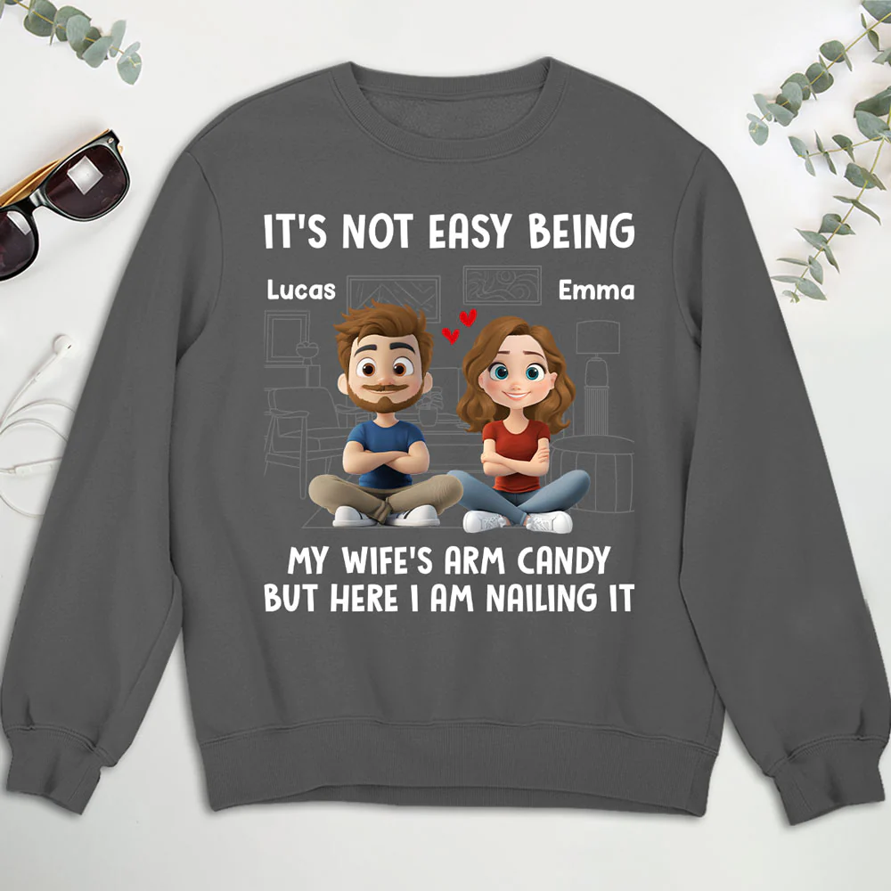 Wife Arm Candy - Personalized Custom Shirt - Image 5