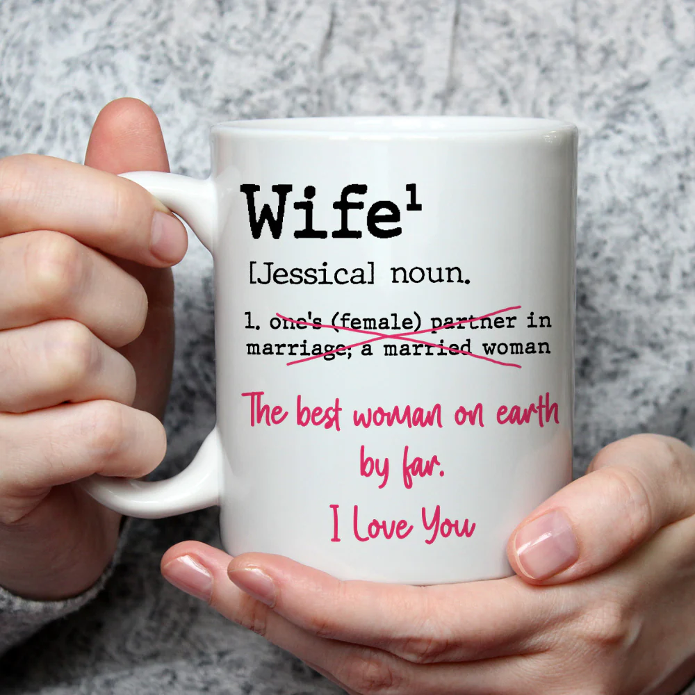 Wife Definition - Personalized Custom Coffee Mug - Image 3