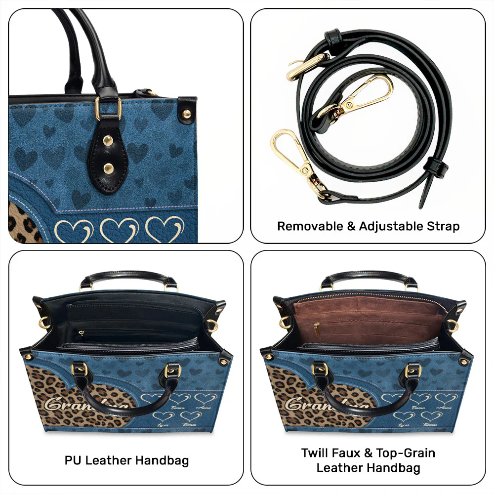 Wild At Heart Names - Personalized Custom Leather Bag - Image 6