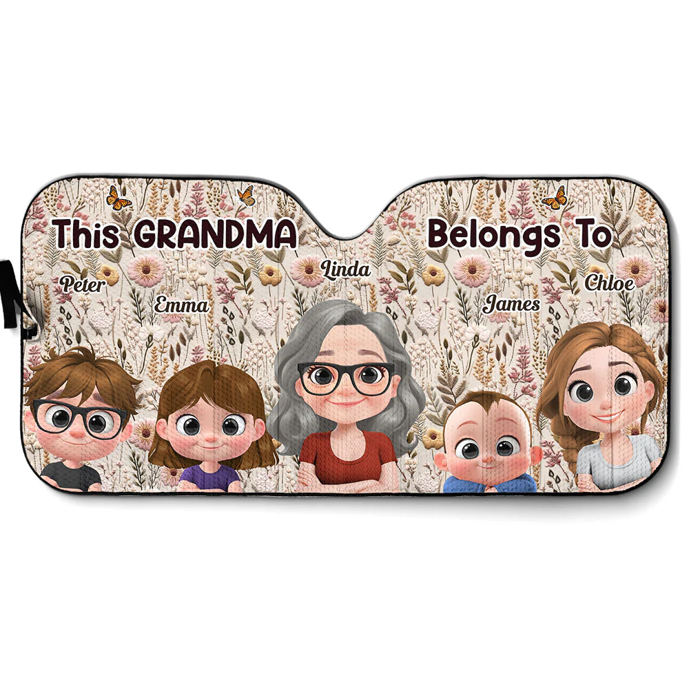 Wildflower Garden - Personalized Custom Car Sunshade