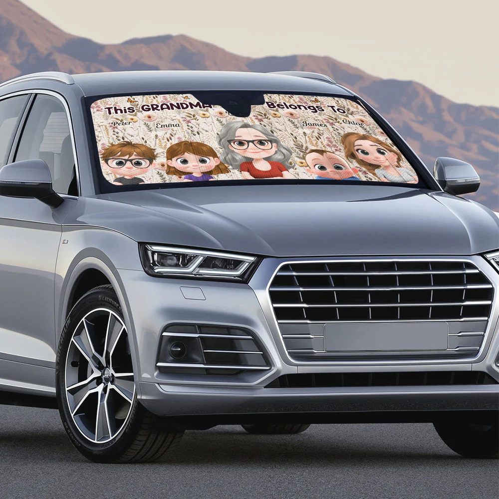Wildflower Garden - Personalized Custom Car Sunshade - Image 4