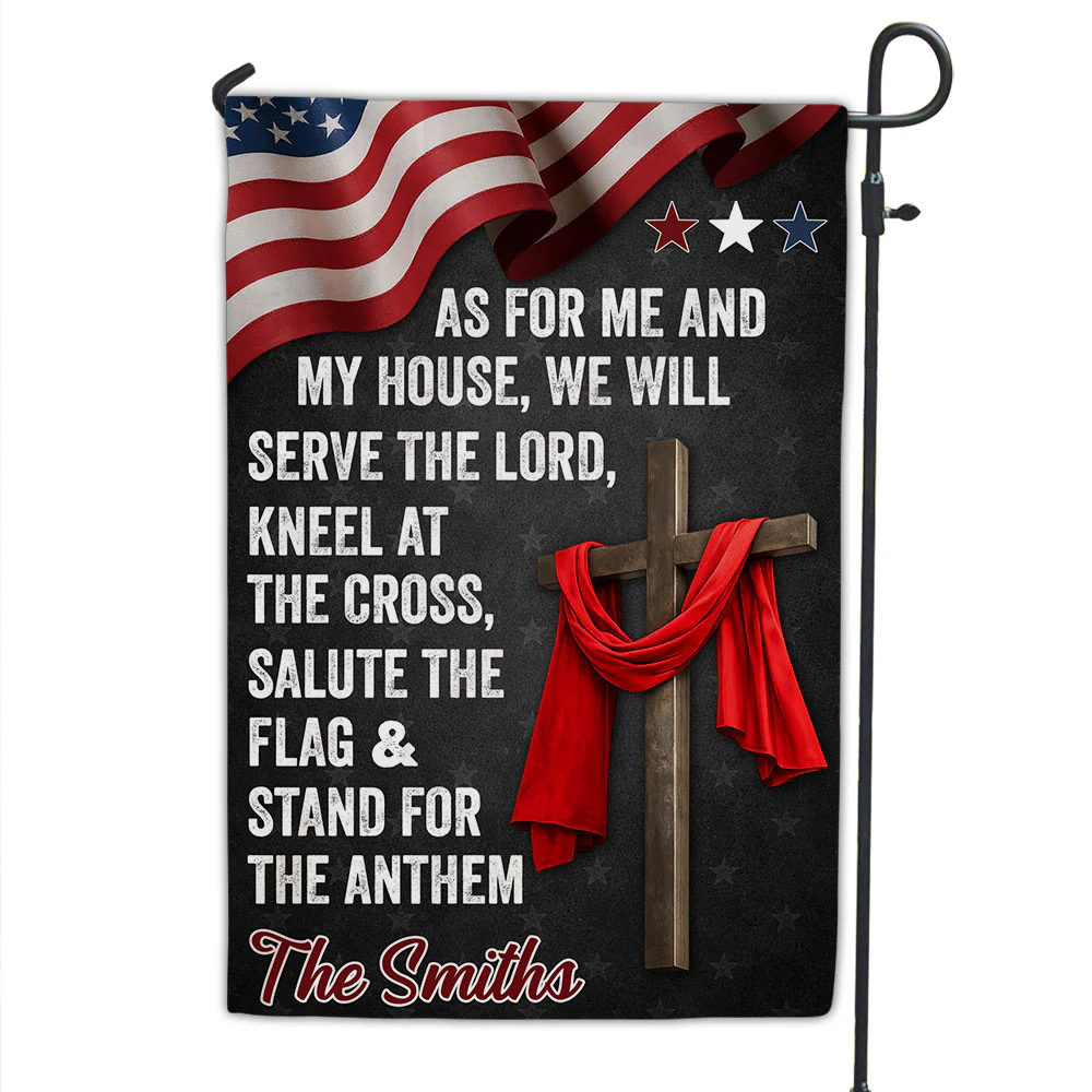 Will Serve And Kneel - Personalized Custom Flag