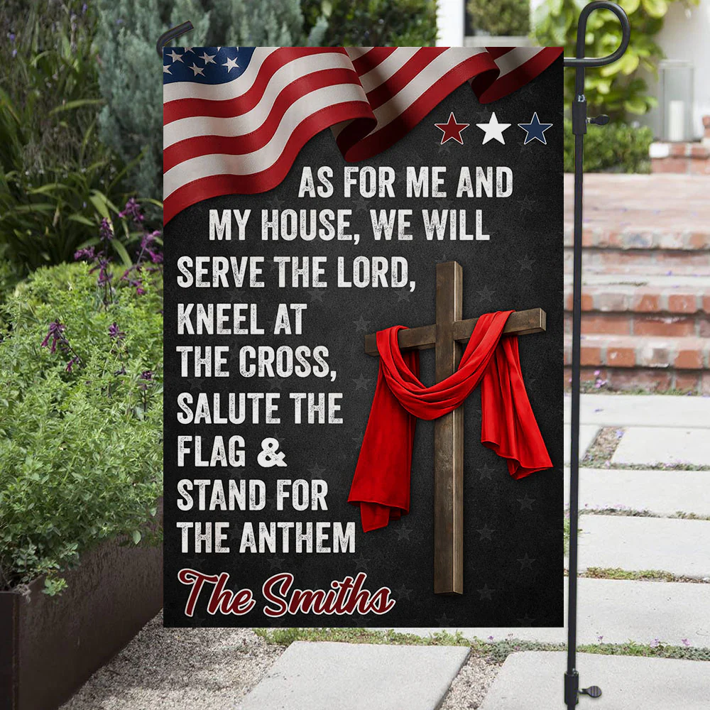 Will Serve And Kneel - Personalized Custom Flag - Image 3