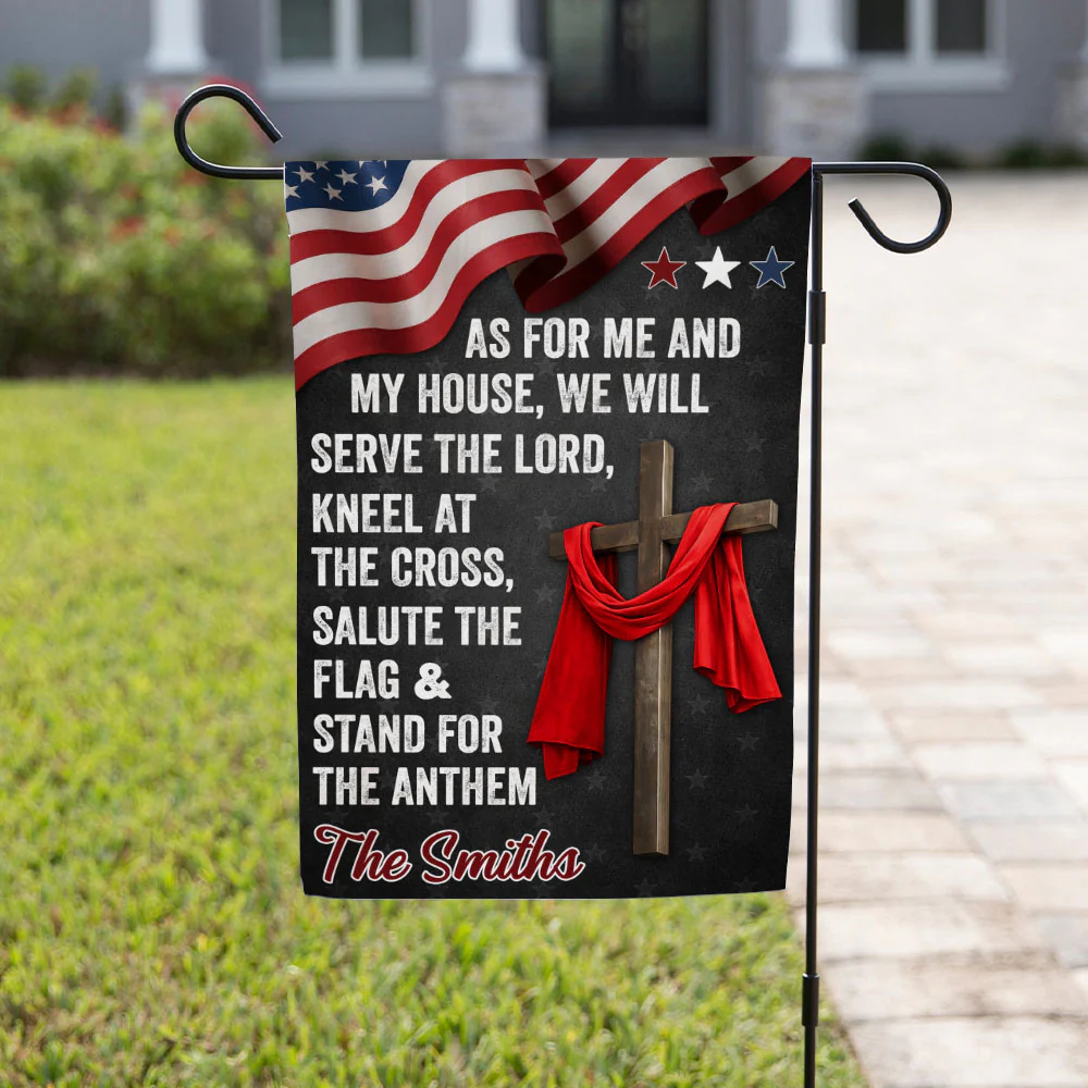 Will Serve And Kneel - Personalized Custom Flag - Image 4