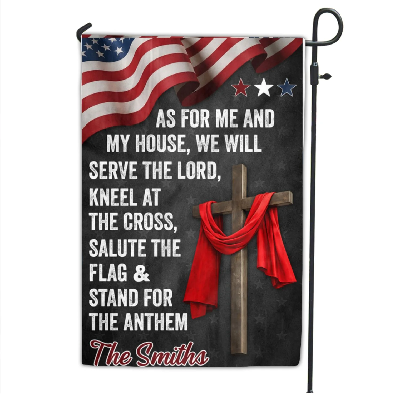 Will Serve And Kneel - Personalized Custom Flag - Image 7