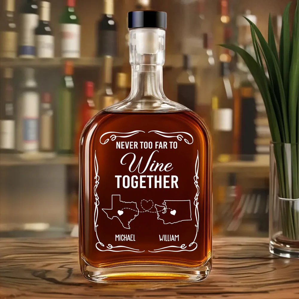 Wine Together - Personalized Custom Spirits Decanter - Image 3