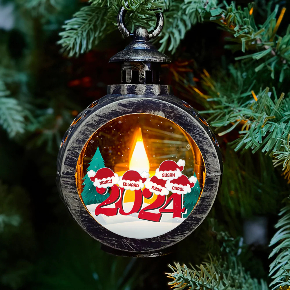 Winter Warmth - Personalized Custom Christmas Lantern - Image 2