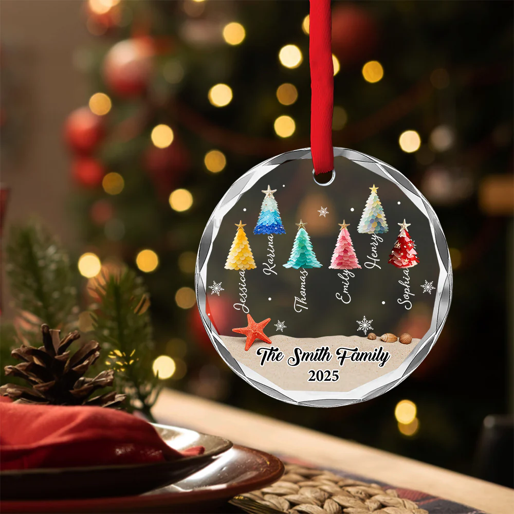 Winter Wishes - Personalized Custom Glass Ornament - Image 4