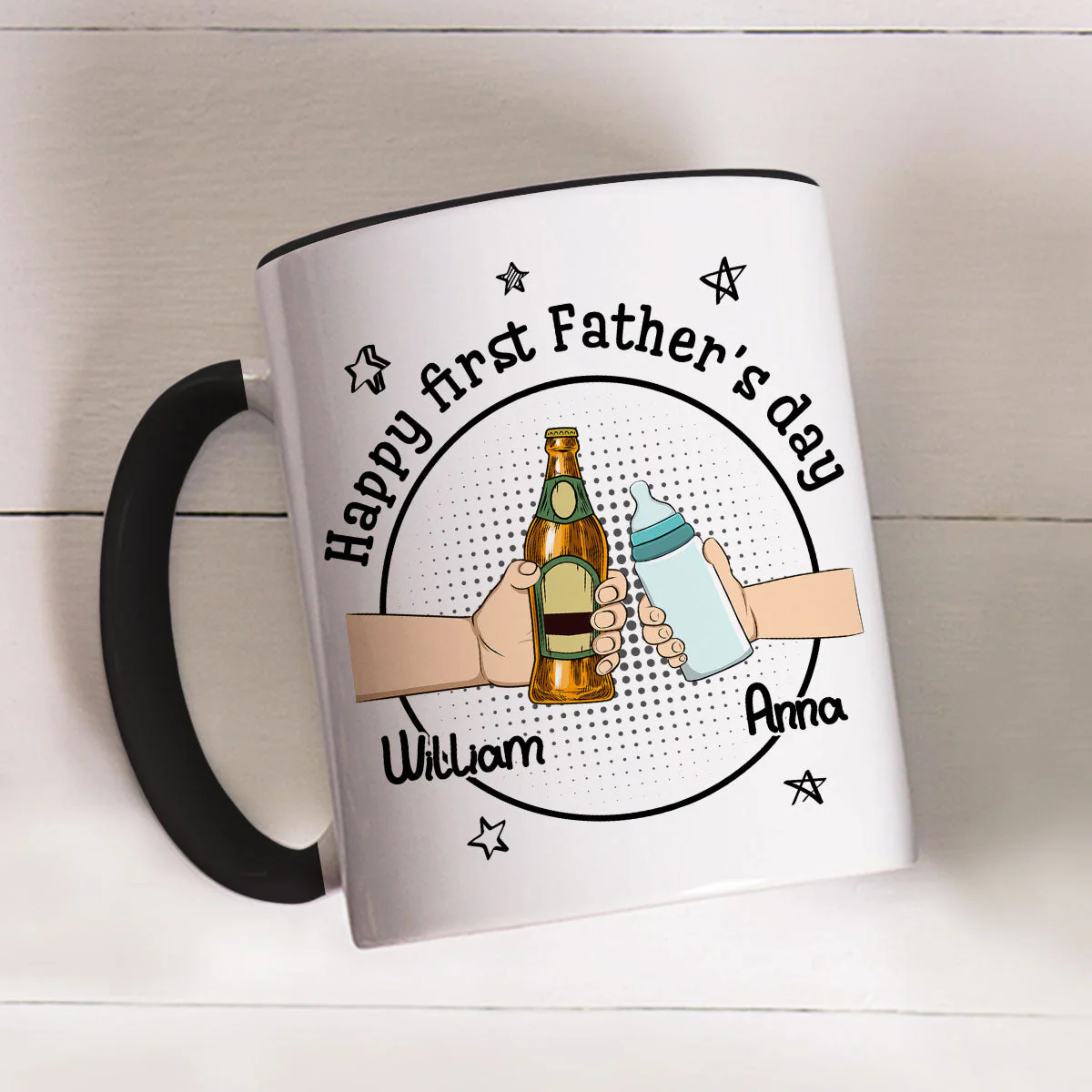 Wiping My Bum - Personalized Custom Accent Mug - Image 3